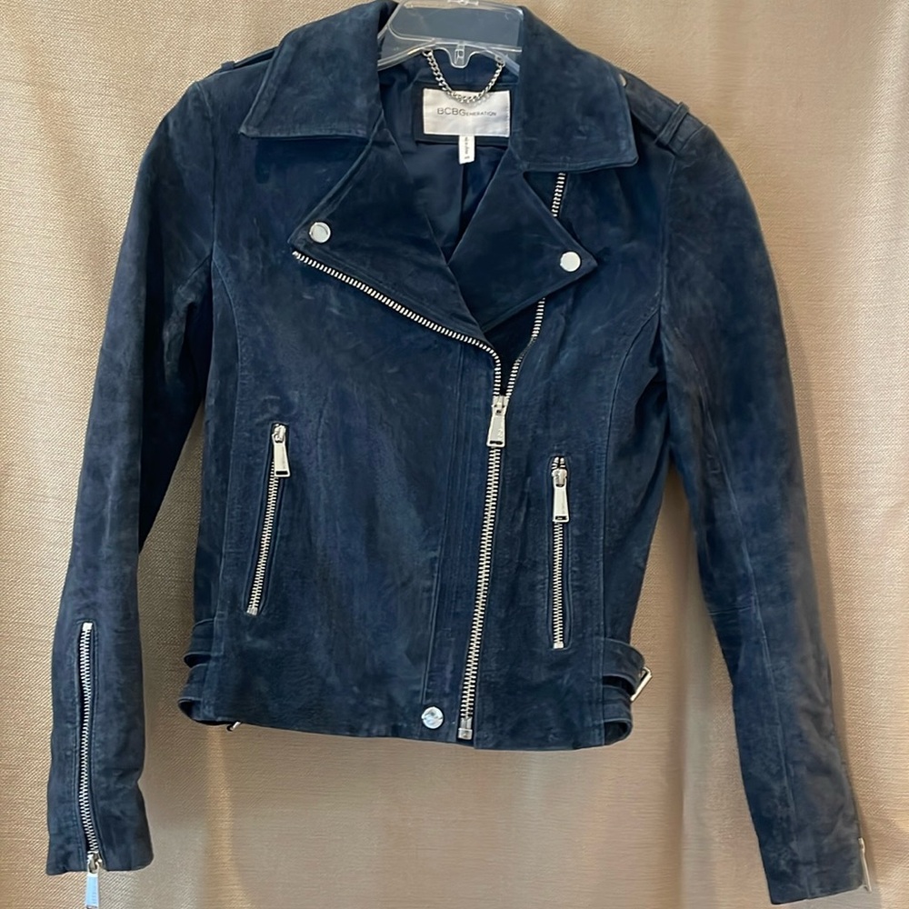 Dark Blue Suede Jacket